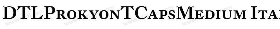 DTLProkyonTCapsMedium Italic字体转换